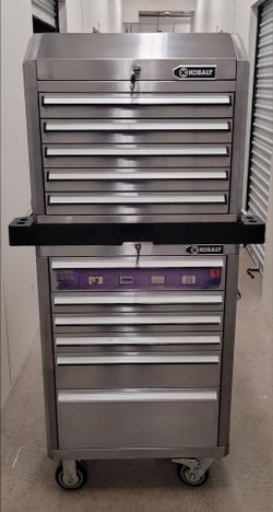 Kobalt Stainless Steel Rolling Tool Chest Combo