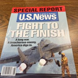 Ex Cond 2001 Us News Fight To The Finish Magazine