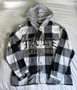 True Religion Hooded Flannel Shirt