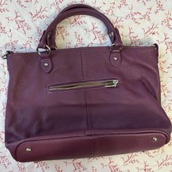 Purple Genuine Leather Purse 