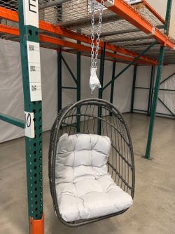 New Outdoor Patio Ceiling Tree Hanging Birdcage Egg Chair 350 lbs Capacity