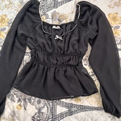 Cute Black Long Sleeve