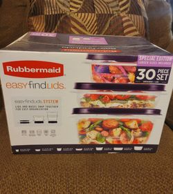 Rubbermaid 30 Piece Set Containers+Lids Special Edition
