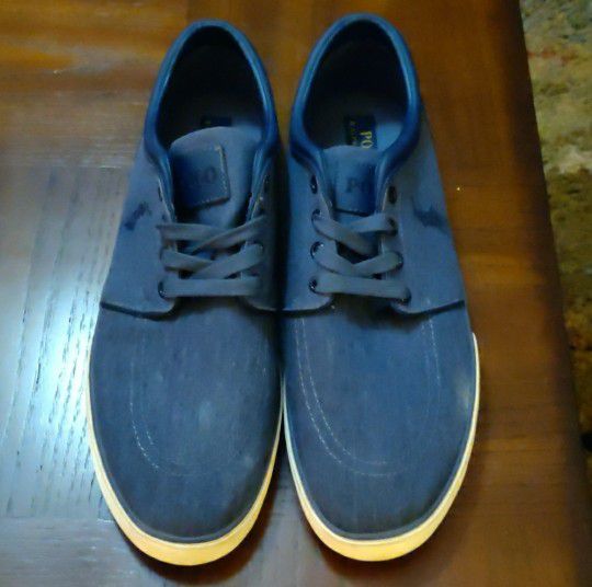 Men's Polo Ralph Lauren Faxon Low Shoe
Indigo Blue/Chambray 
Size 13D (US)