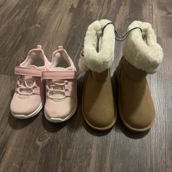 Brand New Toddler Girl Shoes Size 10 (fits 4-5 Years) Sneaker And Boots