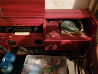 Antique built in record player Hifi stereo system