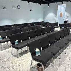 Premium Chairs - Black Fabric Like New!