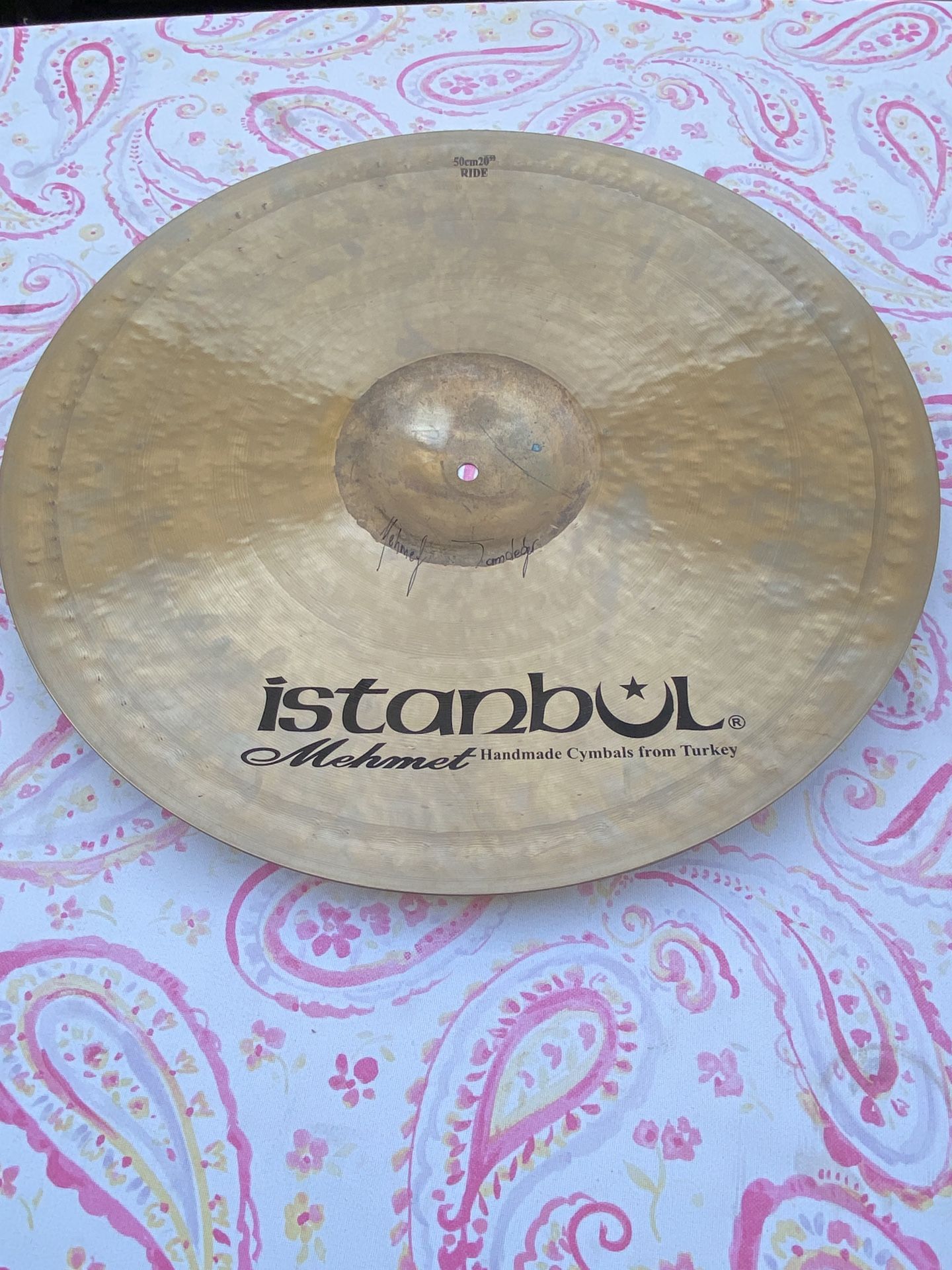 Istanbul Mehmet 20’' Funky Rock Ride Raw Bell. Handmade Turkey Cymbal for Sale in Fountain