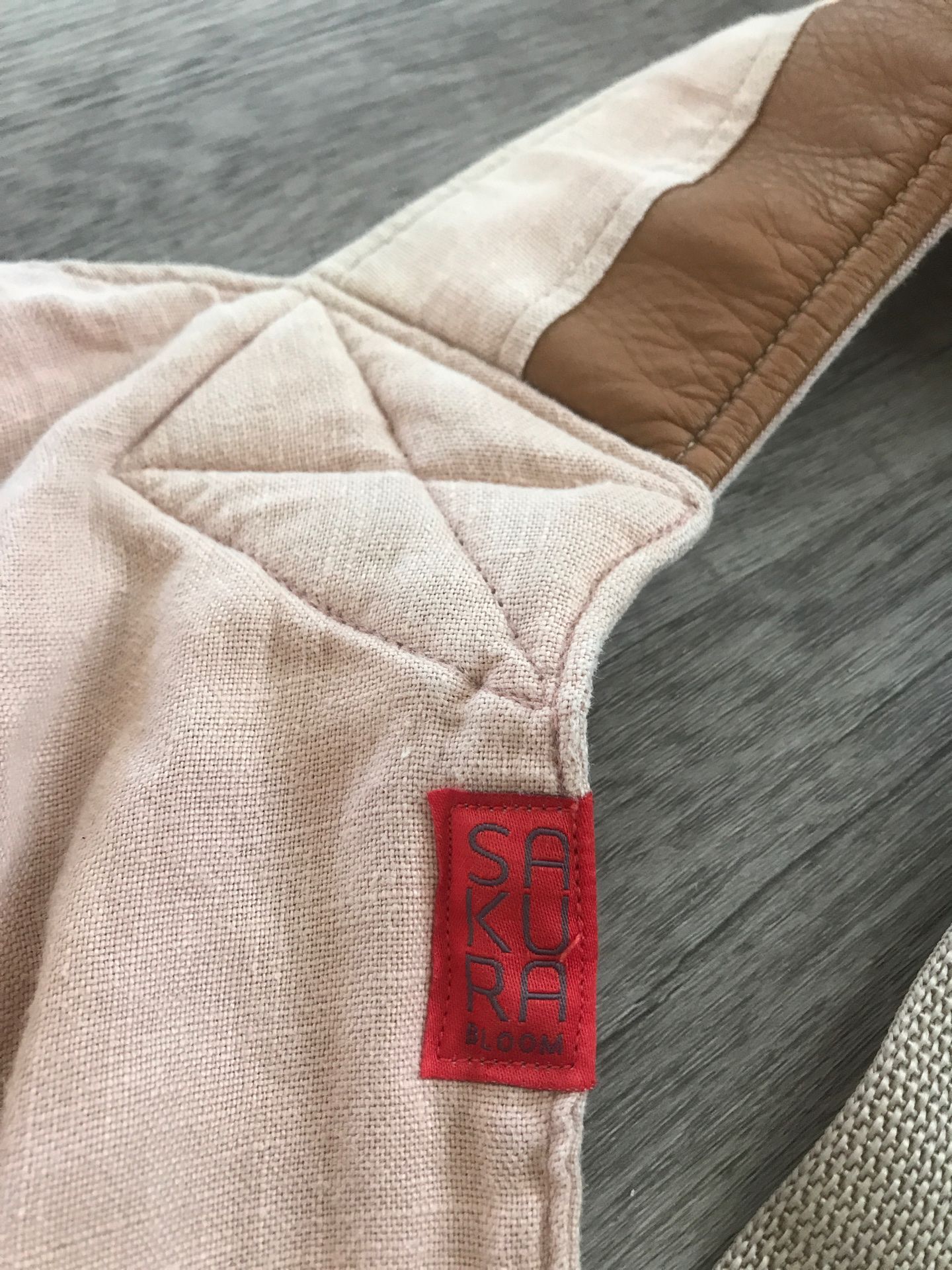 Sakura bloom scout in blush + camel leather