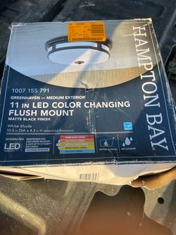 Hampton Bay 11-in LED Flush Mount Light