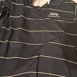 Seahawks mens XL polo
