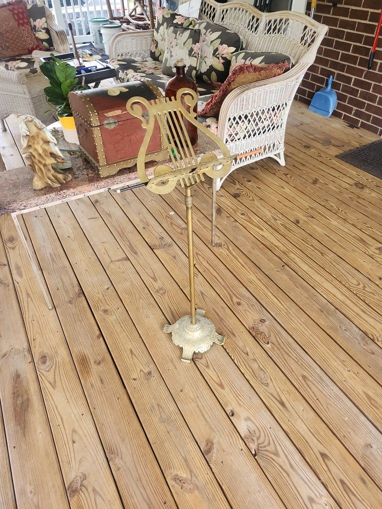 Vintage Solid Brass Conductor's Music Stand