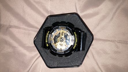 Casio G-Shock Black and Gold Watch