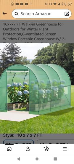 10x7x7 FT Outdoors Greenhouse  Cover & Heavy Duty