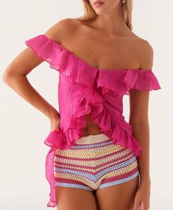 Women Y2k Frill Trim Off Shoulder Tank Top Low Cut Sleeveless Irregular Ruffle Tassel Cami Shirt Going Out Crop