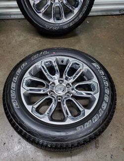 Brand New 2024 Dodge Ram 1500 Limited Laramie Long Horn 20" Factory Wheels/Tires. With Tpms like new