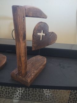Floating heart and crosses