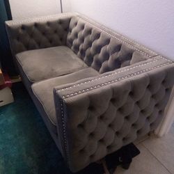 Gray Loveseat