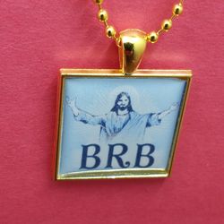 Jesus BRB Christian Pendant Necklace 