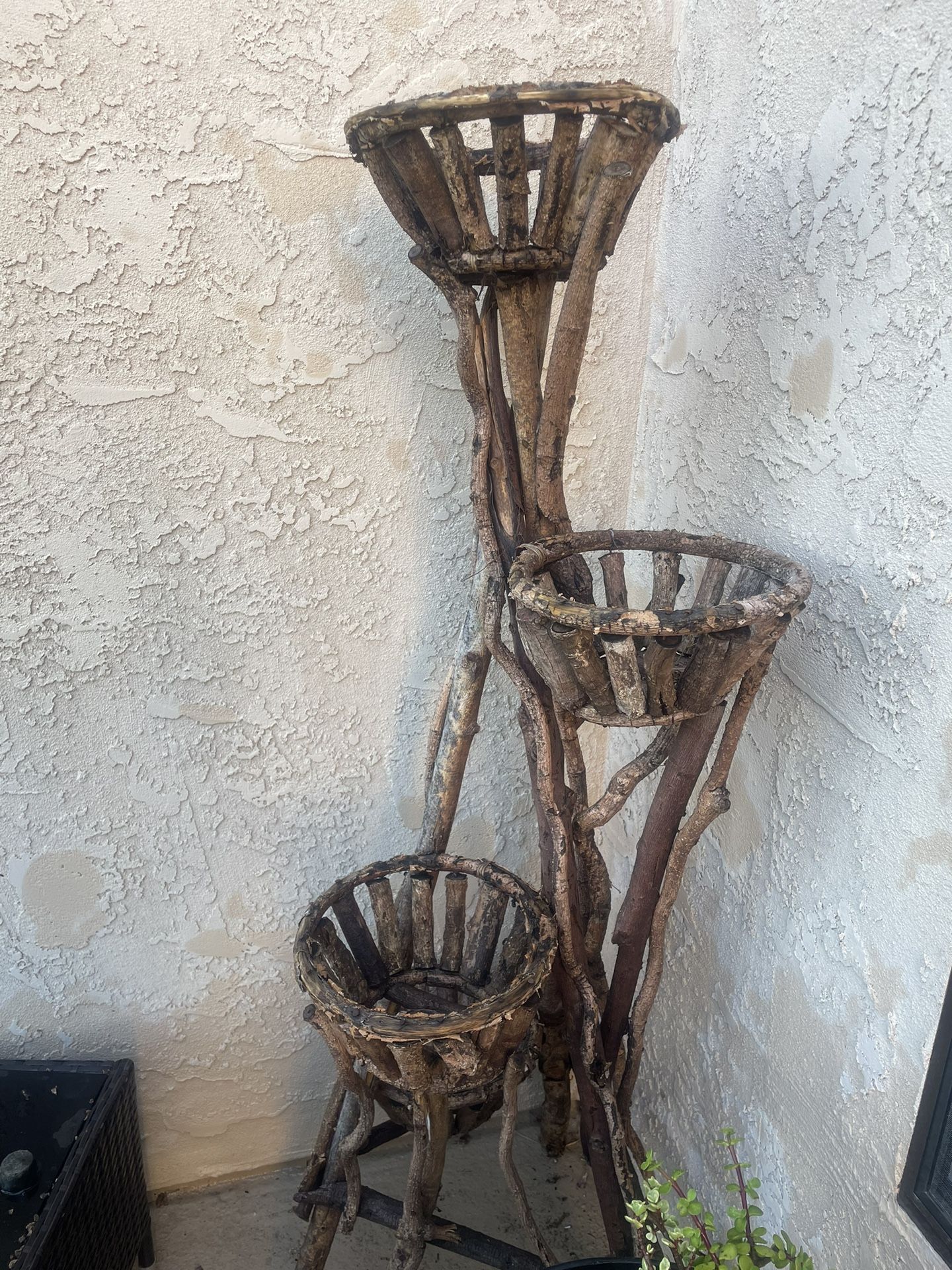 Wooden plant Holder.