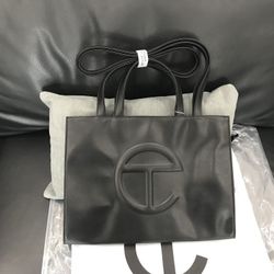 Telfar Medium Black Shopping Bag