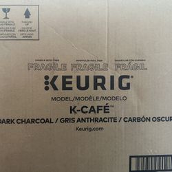 Keurig K‑Café Single‑Serve K‑Cup Coffee, Latte & Cappuccino Maker (Dark Charcoal) 