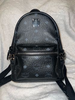 MCM coated canvas small stark side studs backpack (has authenticity paper)