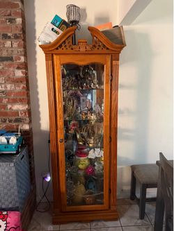 Curio cabinet wood