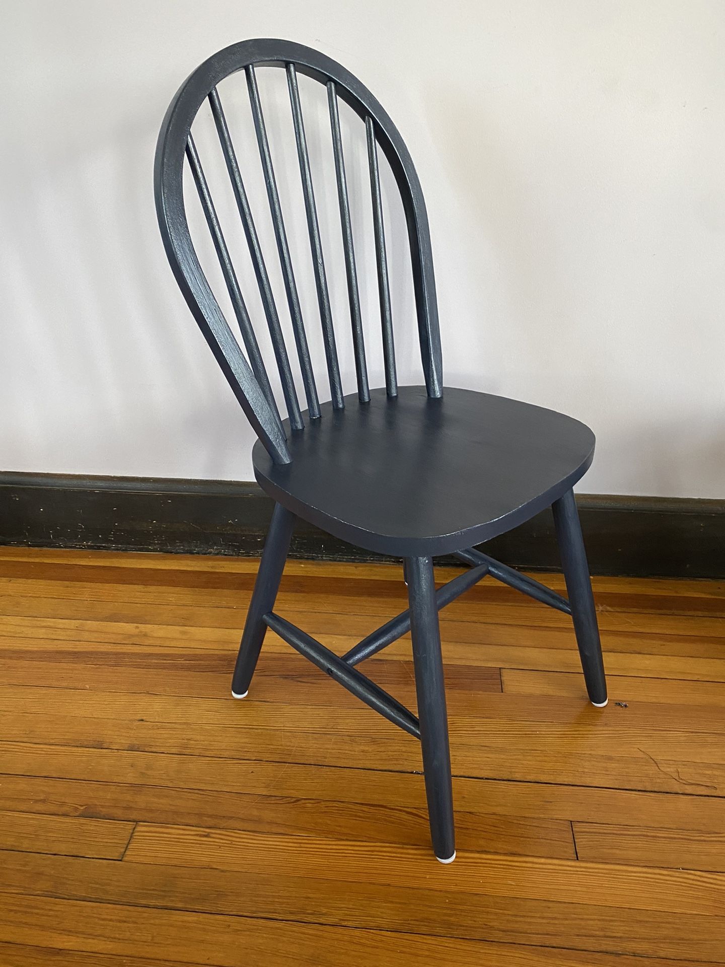 Ikea Chair Painted Navy Blue
