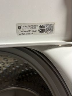 GE washer and dryer