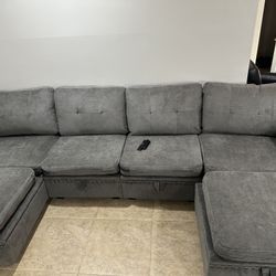 110” Modular U-Shaped Sectional Sofa – BRAND NEW