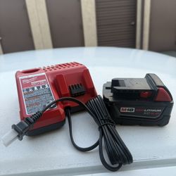 Milwaukee M18 Charger And Battery