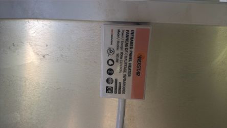 2 Wexstar 800W Infrared Wall Panel Heater