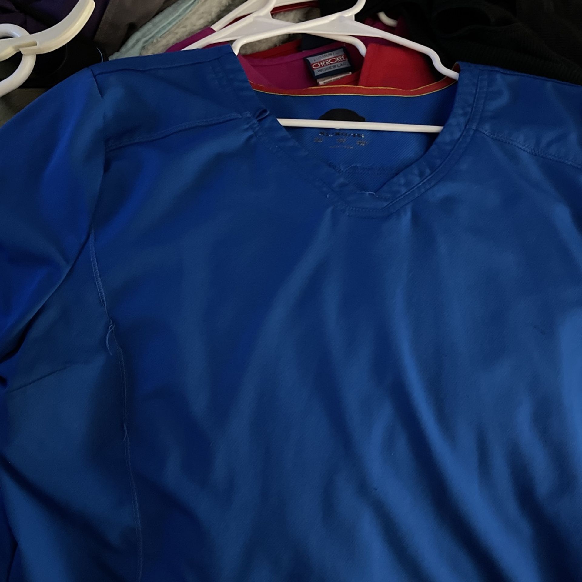 Dickies XL Royal Blue Scrub Top 