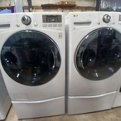 Lg Washer And Dryer Set Electric Extra Large Capacity 