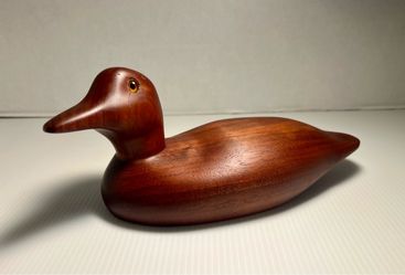 1986 Buck’s Ducks Wooden Duck Decoy No. 7 Hand Carved Signed Folk Art
