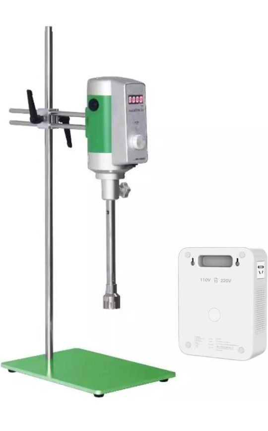 High-speed laboratory homogenizer, SHengwin 2000-24000rpm high shear mixer emulsifying laboratory emulsifier with 10G and 25G working heads