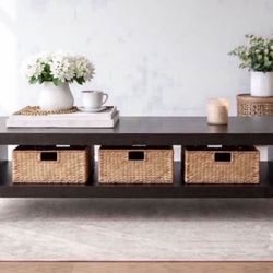 Modern Black TV Stand / Media Console