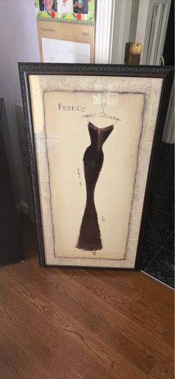 Framed France Fashion Art Print