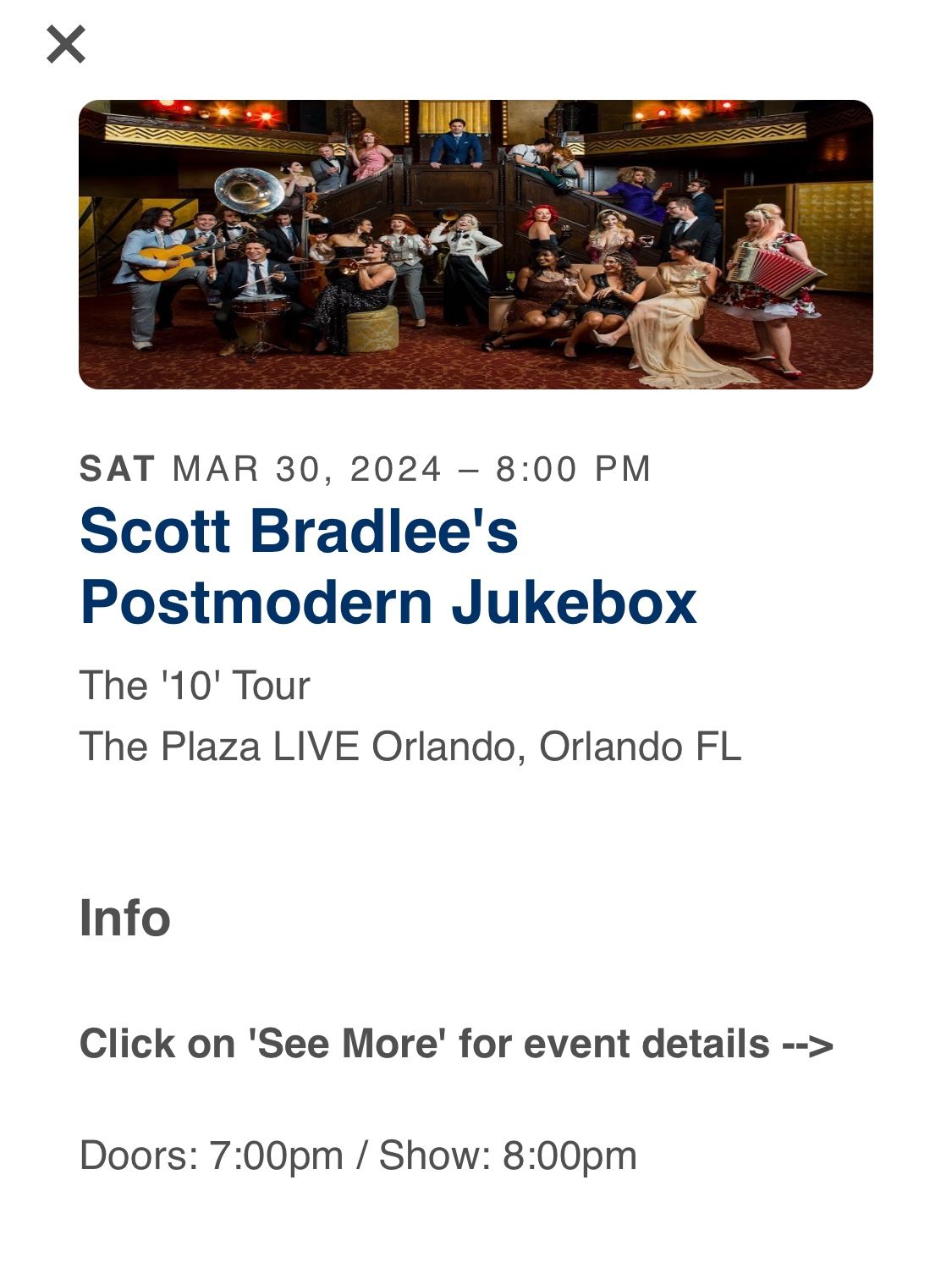 Postmodern Jukebox - 3/30 @ 8 PM Orlando