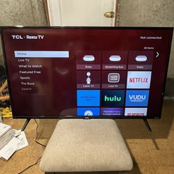 43” TCL-Roku 4K Smart TV