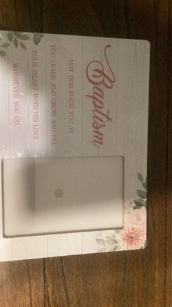 Babtism Picture Frame