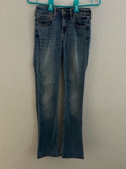 Hollister low rise bootcut blue jeans