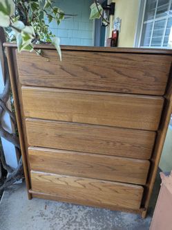 Solid wood dresser