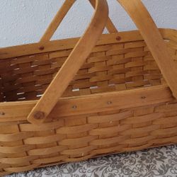 Vintage 18.5 X12.5" Longaberger Basket, Excellent Condition, No Longer Need,fcfs