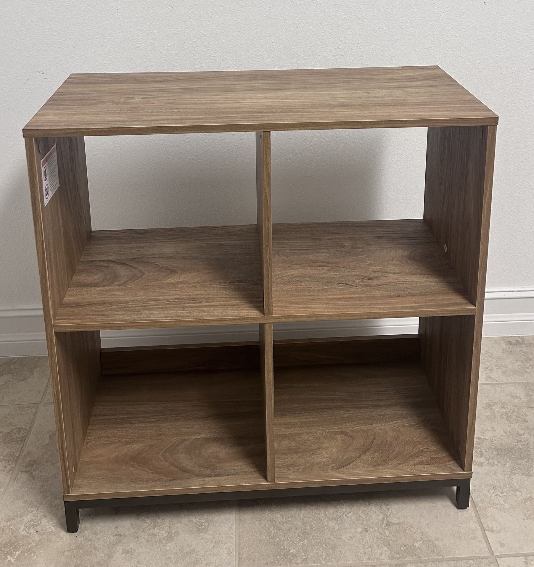 Cube Storage Bookcase Wood Shelf Standing Display Bookshelf