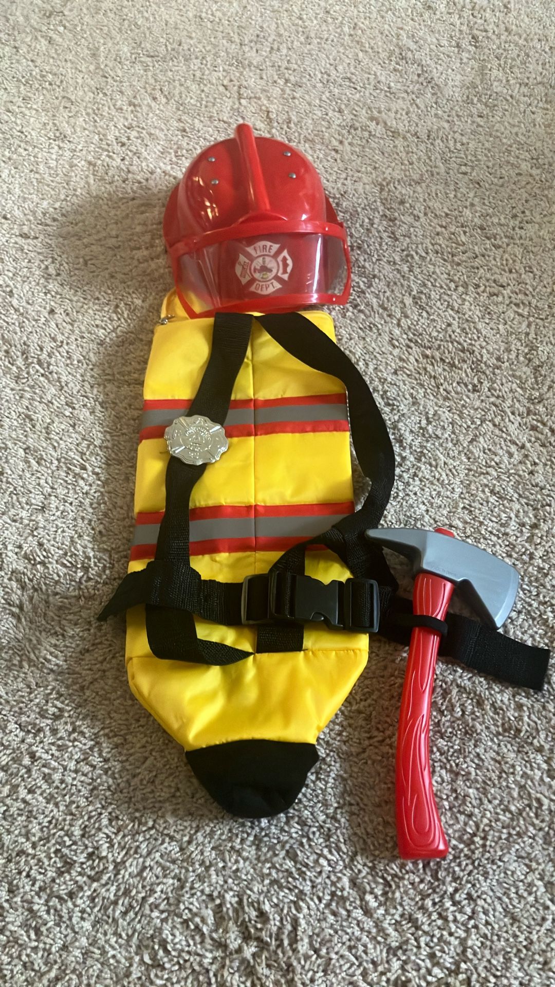 Kids 4-6 Fireman Costume & Accessories