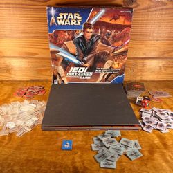 Star Wars Jedi Unleashed Board Game Battle Geonosis 2002 Complete Milton Bradley
