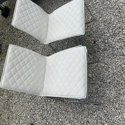 Glass table with chairs