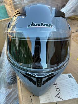 JIEKAI Adult Full Face Motorcycle Helmet with Double Visor Flip Street Helmet